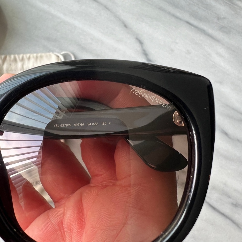 Yves Saint Laurent YSL 6379S 807HA Black Classic Women’s Sunglasses - Picture 7 of 9